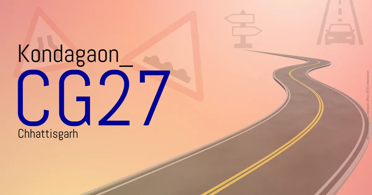 CG27 Kondagaon
 RTO