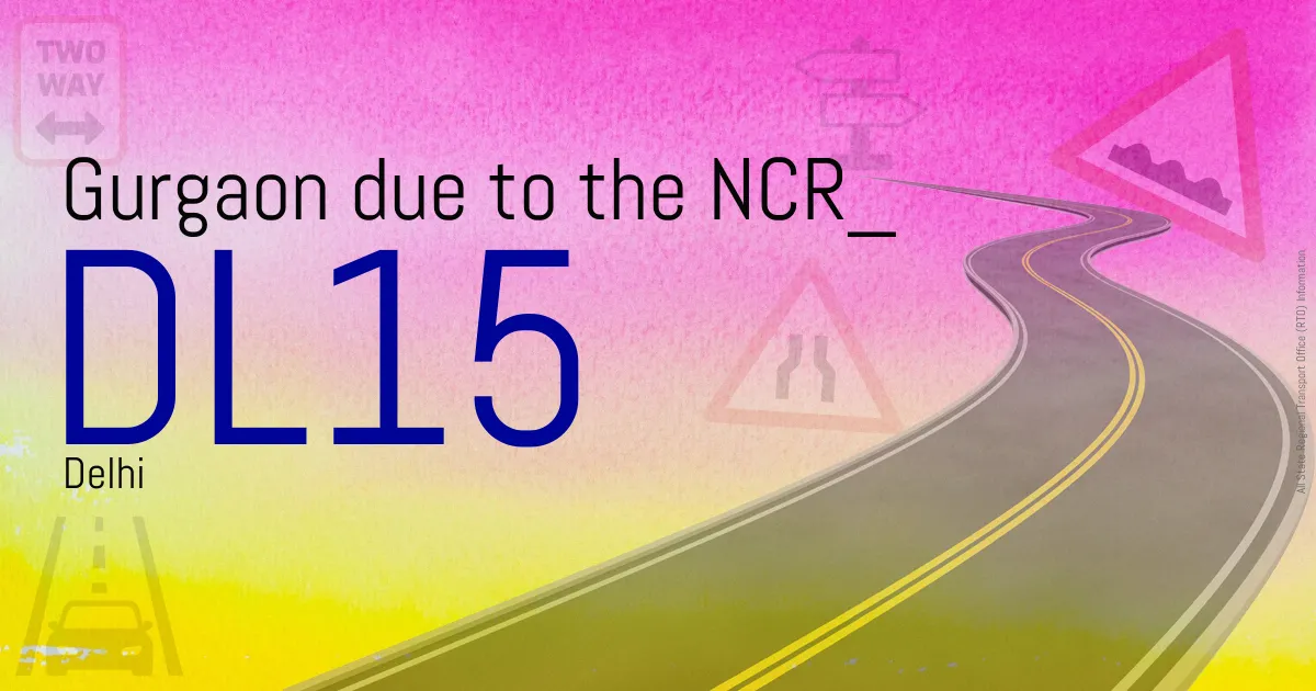 DL15 Gurgaon due to the NCR RTO