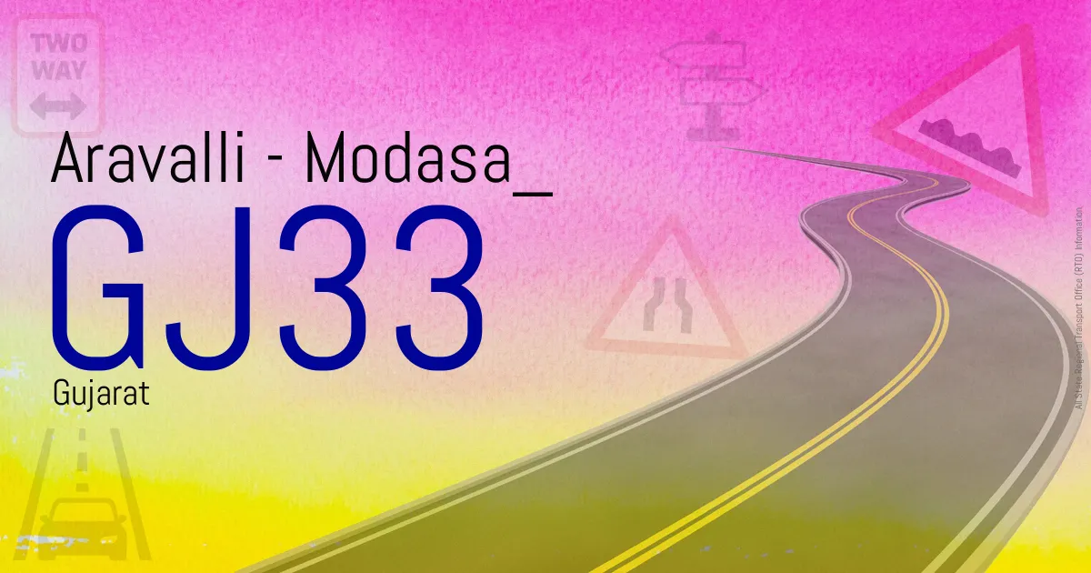 GJ33 Aravalli - Modasa
 RTO
