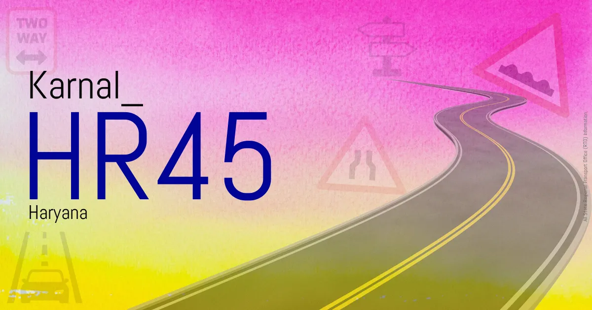 HR45 Karnal
 RTO