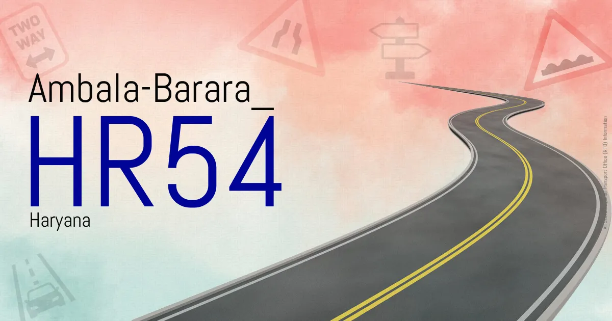 HR54 Ambala-Barara RTO