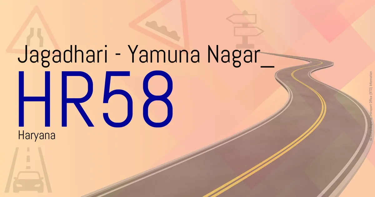 HR58 Jagadhari - Yamuna Nagar RTO