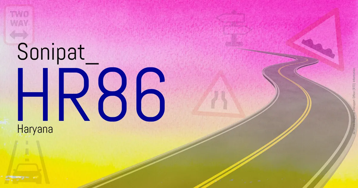 HR86 Sonipat
 RTO