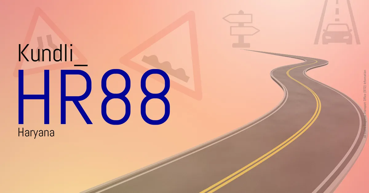 HR88 Kundli
 RTO
