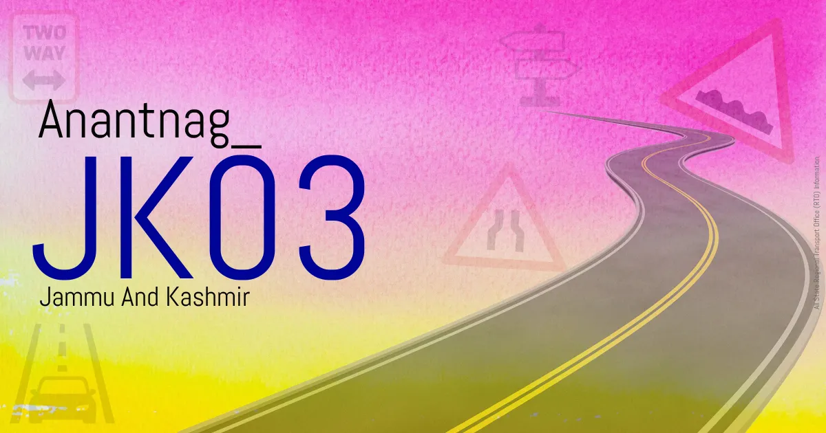 JK03 Anantnag
 RTO
