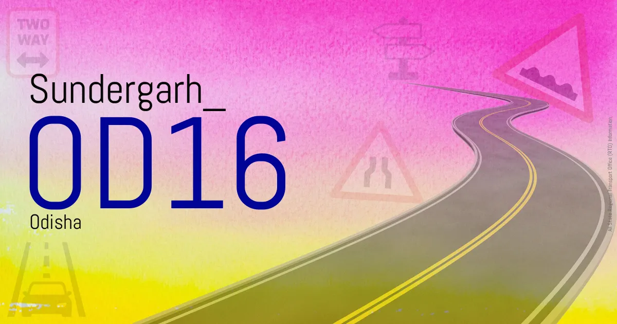 OD16 Sundergarh
 RTO