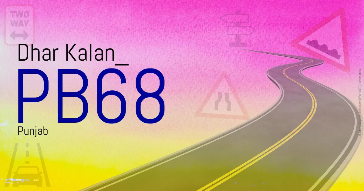 PB68 Dhar Kalan RTO