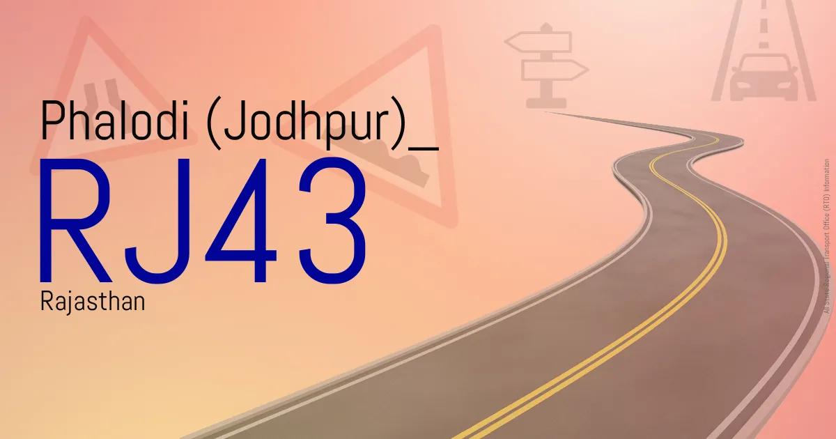 RJ43 Phalodi (Jodhpur) RTO