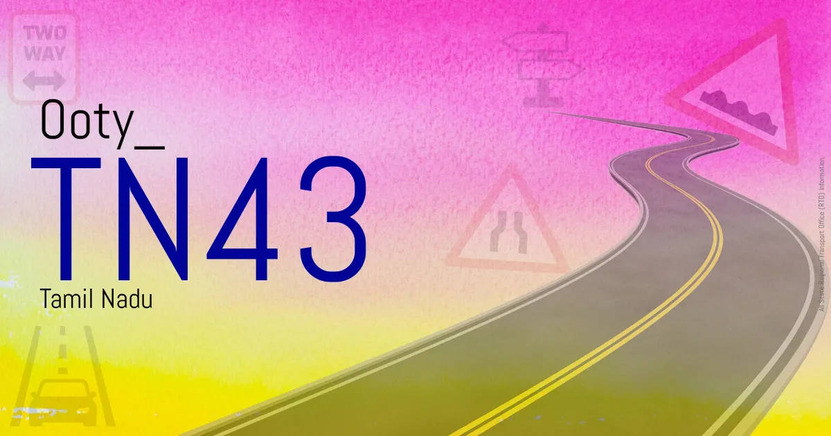 TN43 Ooty
 RTO