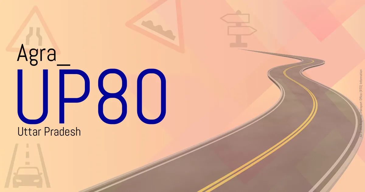 UP80 Agra
 RTO