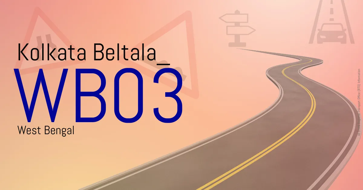 WB03 Kolkata Beltala RTO